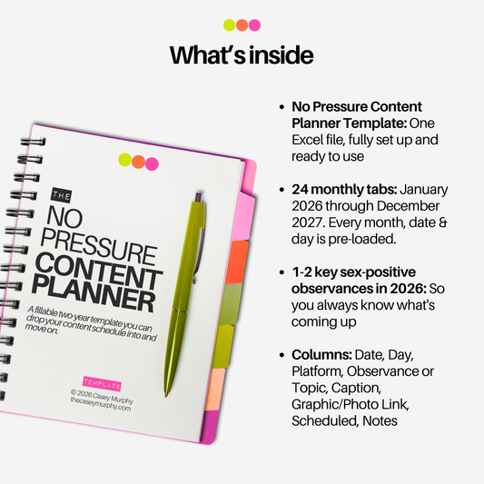 The No-Pressure Content Planner Template