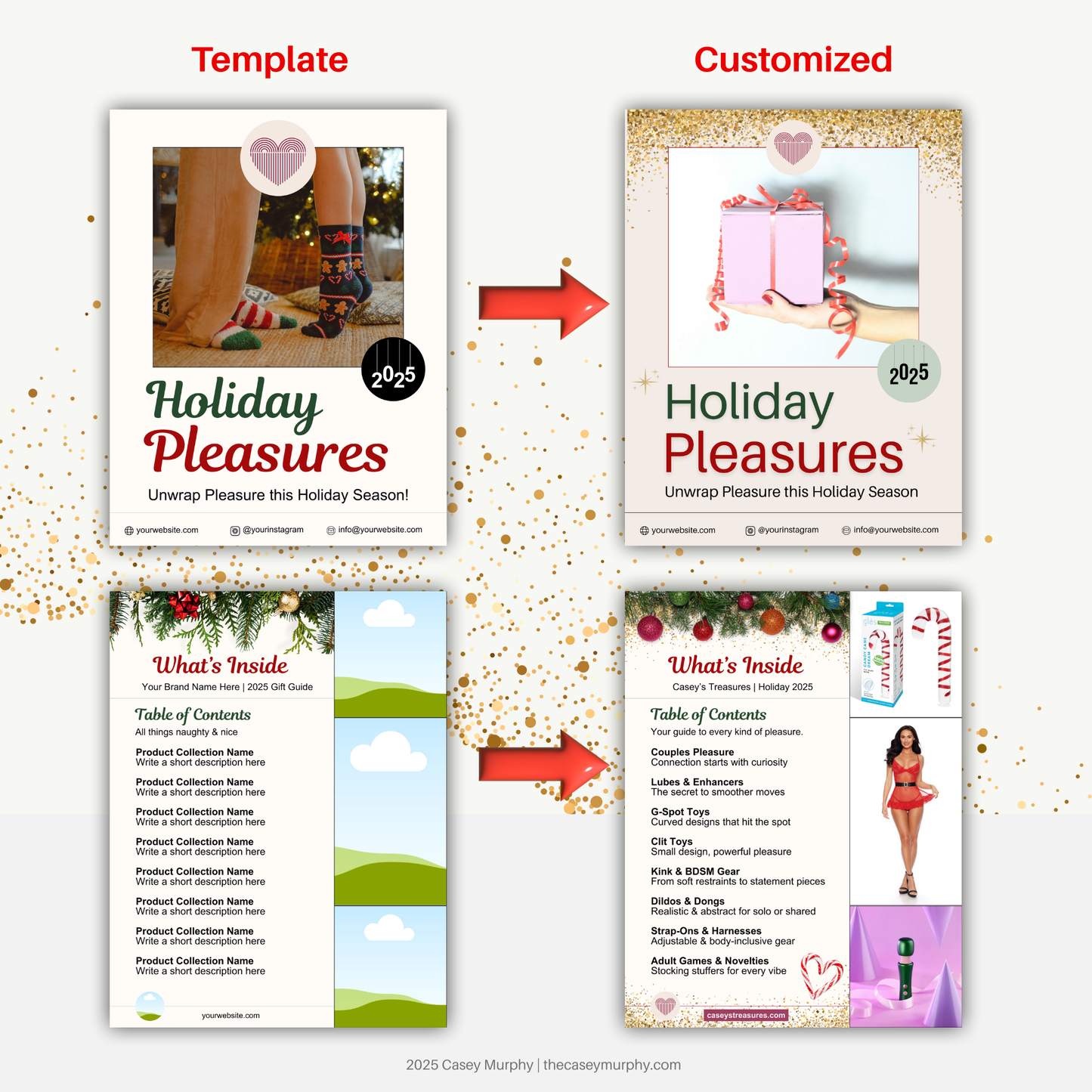Customizable Holiday Product Catalog Template