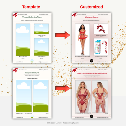 Customizable Holiday Product Catalog Template
