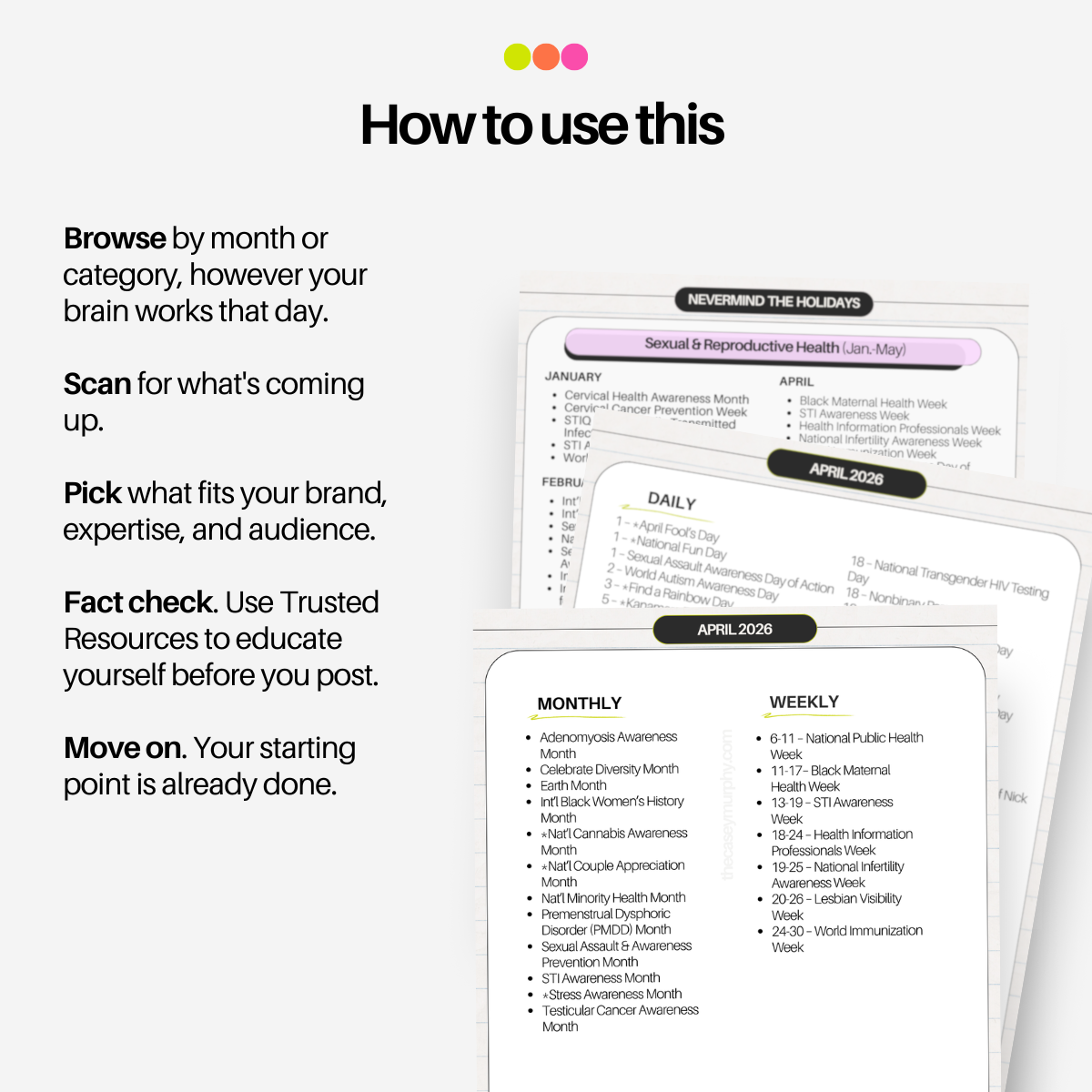 Nevermind the Holidays: A Library of 600+ Content-Worthy Dates