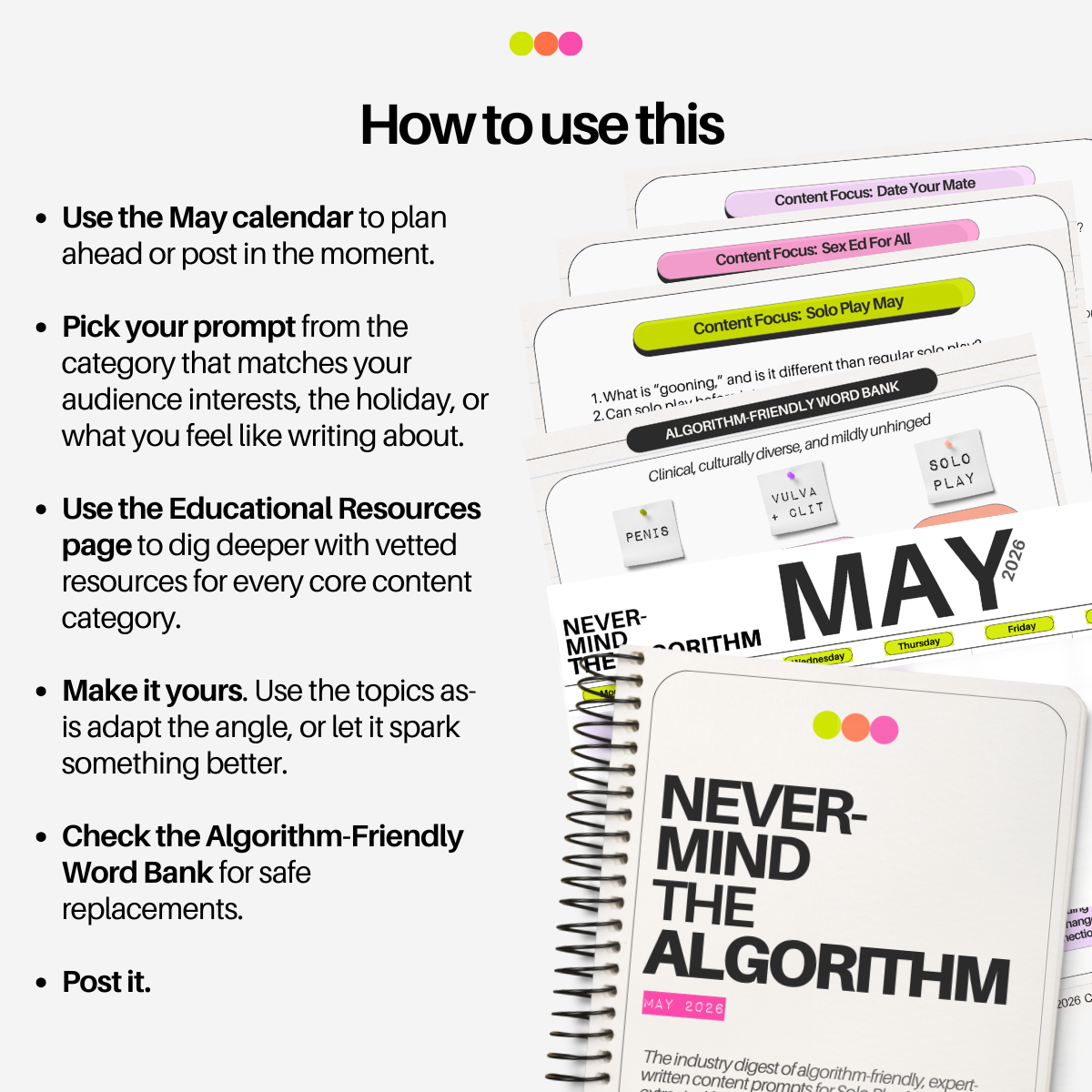 Nevermind the Algorithm: May 2026 Content Marketing Kit
