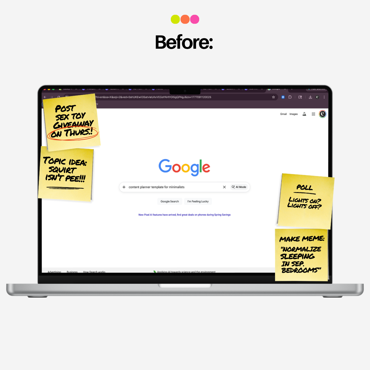 The No-Pressure Content Planner Template