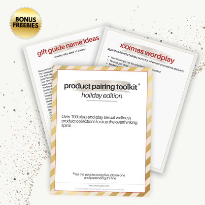 Product Pairing Toolkit for Sexual Wellness Product Brands
