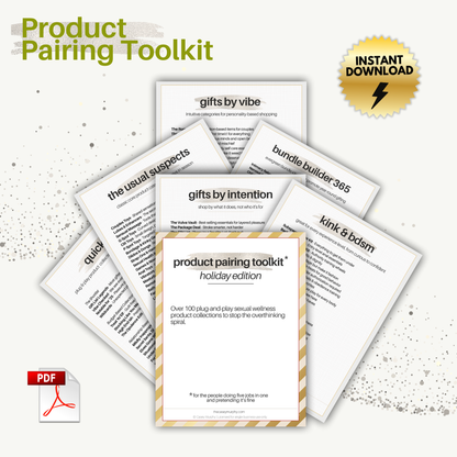 Product Pairing Toolkit for Sexual Wellness Product Brands